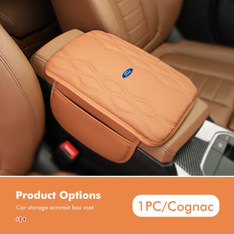 Multi-Functional Car Armrest Storage Bag Center Console Protective Pad Accessory For Ford Fiesta Ranger Mondeo Escape Ecosport