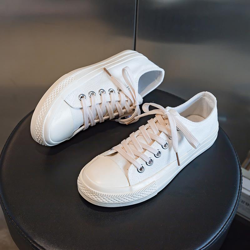 1970s Low-Top Canvas Shoes, Women's Harajuku Street Style Retro Sneakers, Douyin Trend, Summer A07