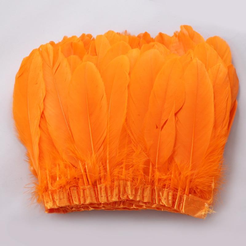 2-10 ярдов бахрома из куриных перьев отделка 10-15 см карнавальные аксессуары свадебный центральный элемент для декора шитье своими руками плюмас