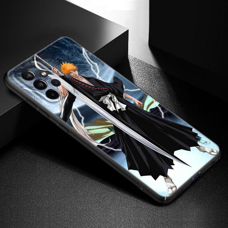 Чехол для телефона с аниме BLEACHS для Samsung Galaxy A21 A30 A50 A52 S A13 A22 A32 A33 A53 A73 5G A11 A12 A31 A51 A70 A71 A72, черный чехол