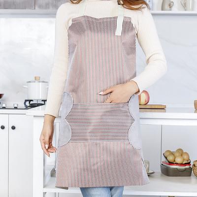 Утолщенный стираемый ручной фартук маслостойкий, с рукавами водонепроницаемый взрослый поясной фартук для кухни и ресторана, кулинарная накидка