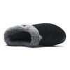 Plus Size 45 Fleece-Lined Thick-Soled Slippers for Couples - Slip-On Clog Shoes with Heel Cover for Men.