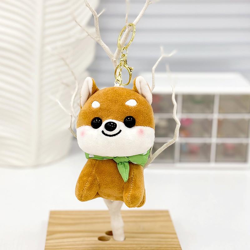 Cute Plush Otter Keychain Charm Fluffy Animal Bag Pendant Perfect For Gifts