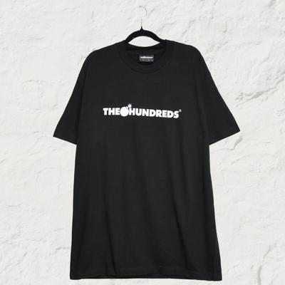 The Hundreds Футболка с логотипом Forever Bar Черная Минималистичная Уличная Футболка L