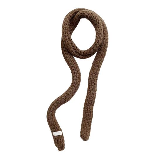 Женский вязаный шарф однотонный тонкий длинный шарф теплый мягкий на ощупь шарф уличный домашний зимний аксессуар