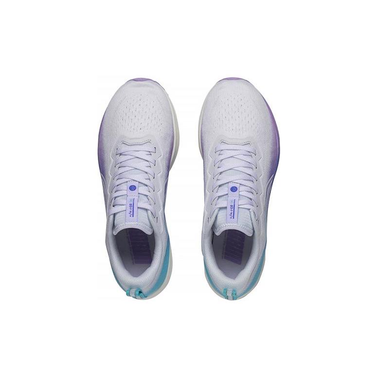 Li Ning Red Hare 6 Нескользящие, износостойкие, дышащие низкие кроссовки для бега Женские Бело-сине-фиолетовые ARMT016-7