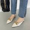 Women 'S Fashion Versatile Pointed Flat Shoes Lazy Casual Mules