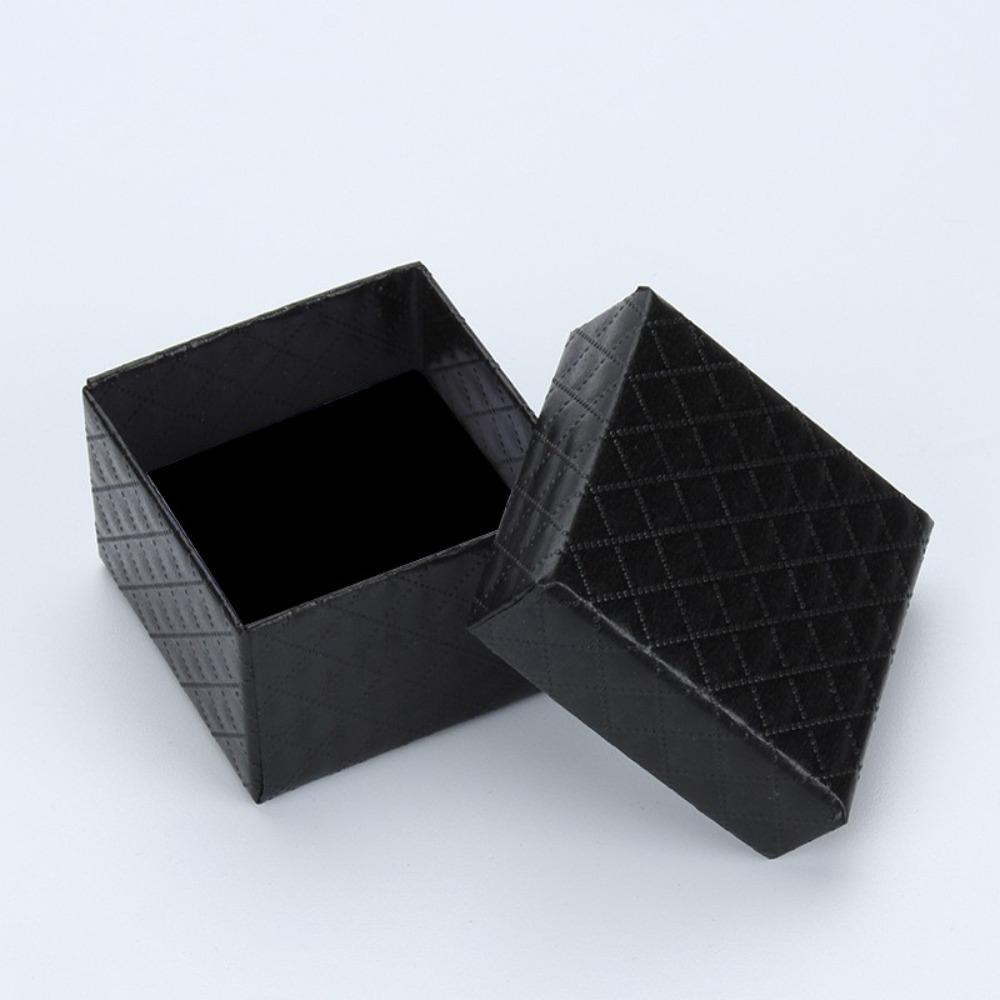 6Pcs Sponge Case Jewelry Gift Box Paper Jewelry Display Box High Quality Ring Box  Wedding Favors