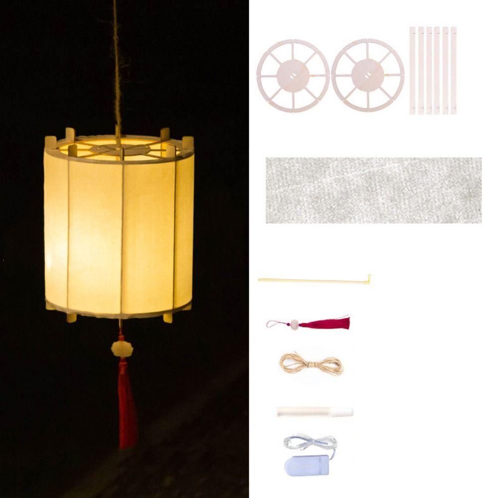 Светодиодный фонарь Праздника середины осени Деревянный художественный фонарь Ручная работа Подвесная лампа Декор для вечеринки