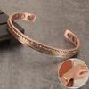 Ikuinen Magnetic Copper Bracelet for Women Rose Gold Color Adjustable Cuff Bangle Health Energy Magnetic Bracelets