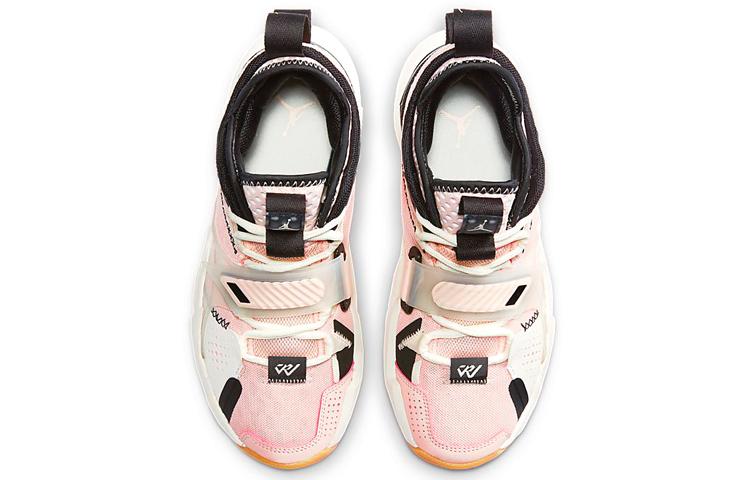 Jordan Why Not Zer0.3 Нескользящая Амортизация Устойчивость к Истиранию Средняя Высота Детские Баскетбольные Кроссовки Коралловый Розовый CD5804-600