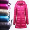 7XL 8XL Plus Long Down Jacket Women Winter Ultra Light Down Jacket Women With Hooded Down Coat Female Big Size Coats