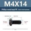 Yigu Black Nickel Carbon Steel PM Phillips Round Head Screws m2-m4 Pan Head Machine Screws for Electronics