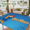 Crystal Velvet Square Rug Custom NamePaddington Pattern Non Slip Home Floor Decor Rug