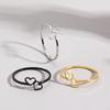 Japanese and Korean Style Heart-Shaped Ring - Trendy, Minimalist Design with a Hint of Elegance
