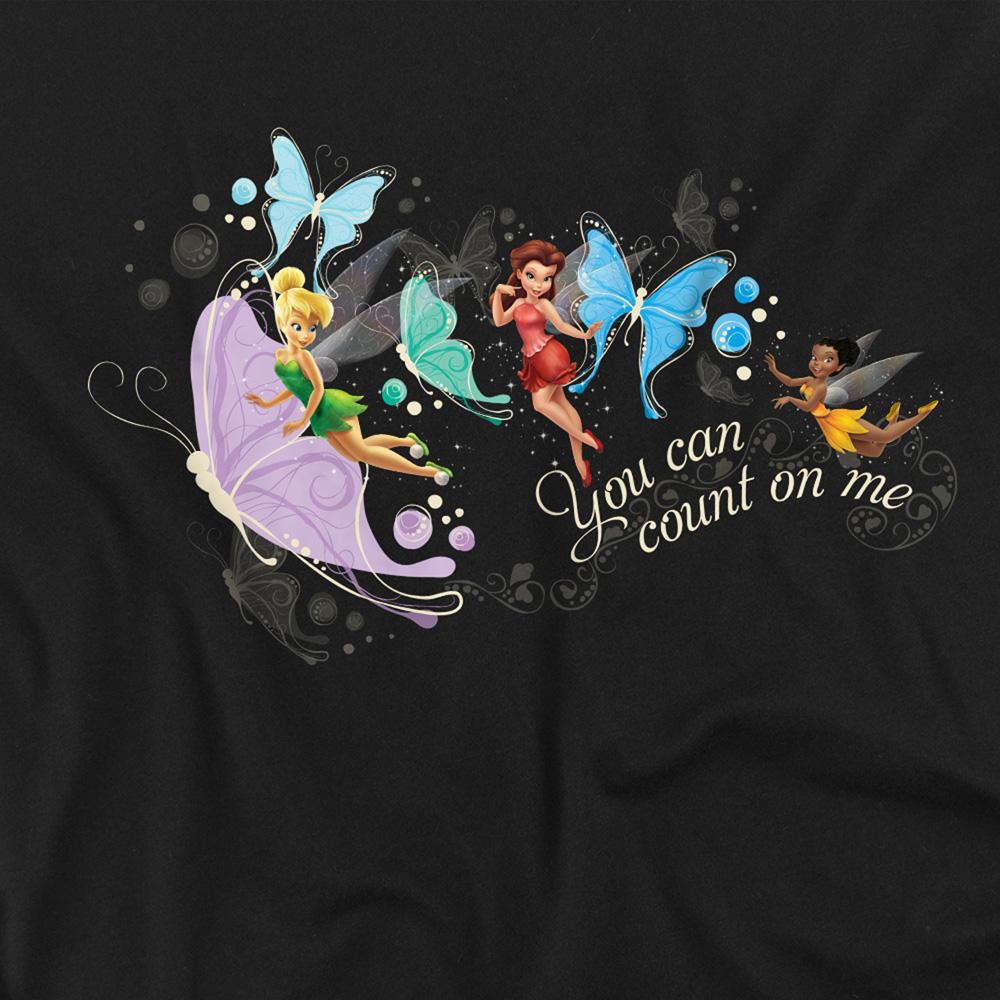 Disney Fairies Unisex Adult You Can Count On Me Tinker Bell & Rosetta T-Shirt