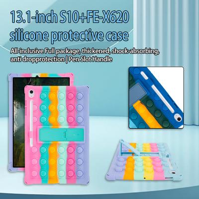 Мягкий силиконовый чехол-подставка Bubble для Samsung Galaxy Tab S10FE Plus S10FE+ SM-X620 13,1 дюйма, защитная обложка для планшета Funda