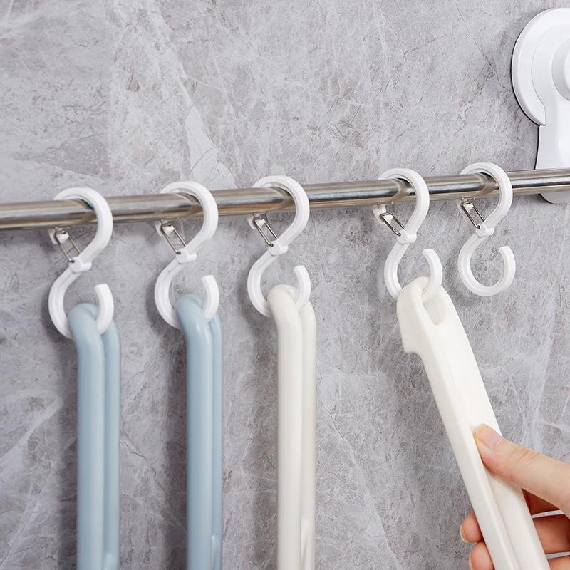 8pcs S Shaped Hook Hanger Hanging Hooks For Kitchen Hanger Railing Hooks Closet Hook Coat Hat Tie Hanging Storage Organizer Hook