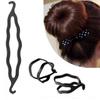 Fashion Women Black Stick Bun Maker Styling Clip Hair Twist
