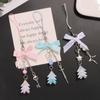 Stylish Butterfly Bag Charm Trendy Bowknot Keychain Phone Charm Keyrings Cool Keychain Acrylic Material for Party Daily