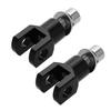 HAPINARY Motorcycle Foot Pegs Support Kit Rear Passenger Foot Rest Mount Hardware Easy Installation