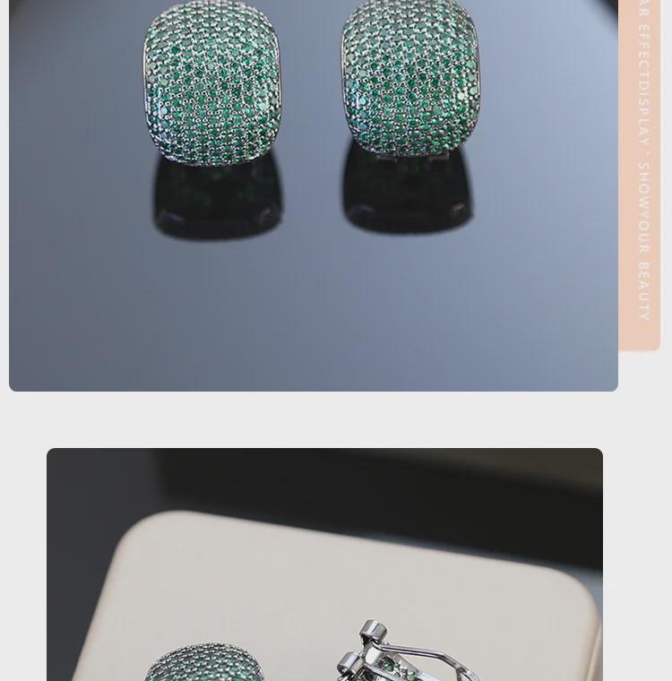 Серьги в форме буквы C с ретро-цирконом и бриллиантами: Высококлассный, модный дизайн с уникальной индивидуальностью