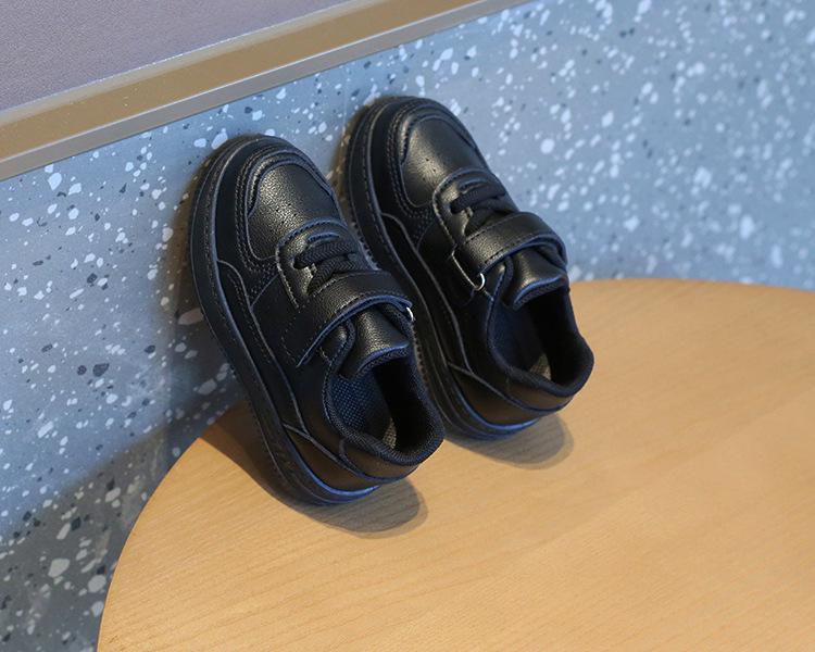 2025 Весна и Осень Детские Белые Кожаные Спортивные Кроссовки - Мягкая Подошва Для Мальчиков И Девочек