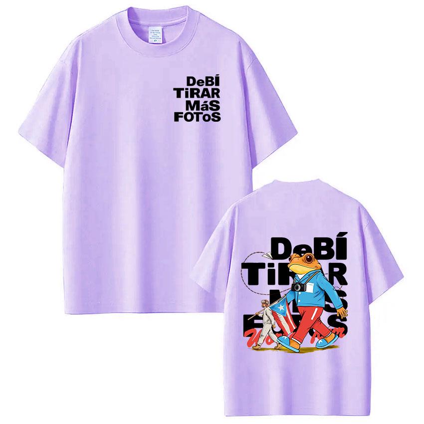 Rapper Bad Bunny T Shirt Debi Tirar Mas Fotos Dtmf Tshirts Unisex Unisex Clothing Fashion Hip Hop Short Sleeve Tshirt Streetwear