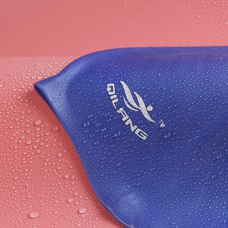 Силиконовая шапочка для плавания высокого качества без запотевания для взрослых и детей, водонепроницаемая силиконовая шапочка для плавания, водонепроницаемые беруши