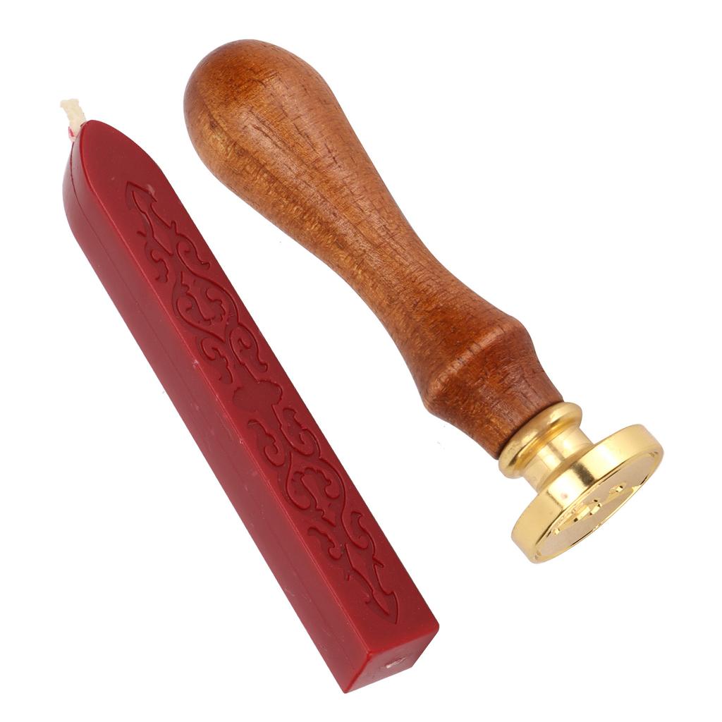 Wax Seal Stamp Kit Clear Pattern Simplicity DIY Classic Sealing Kit for Envelopes Invitations