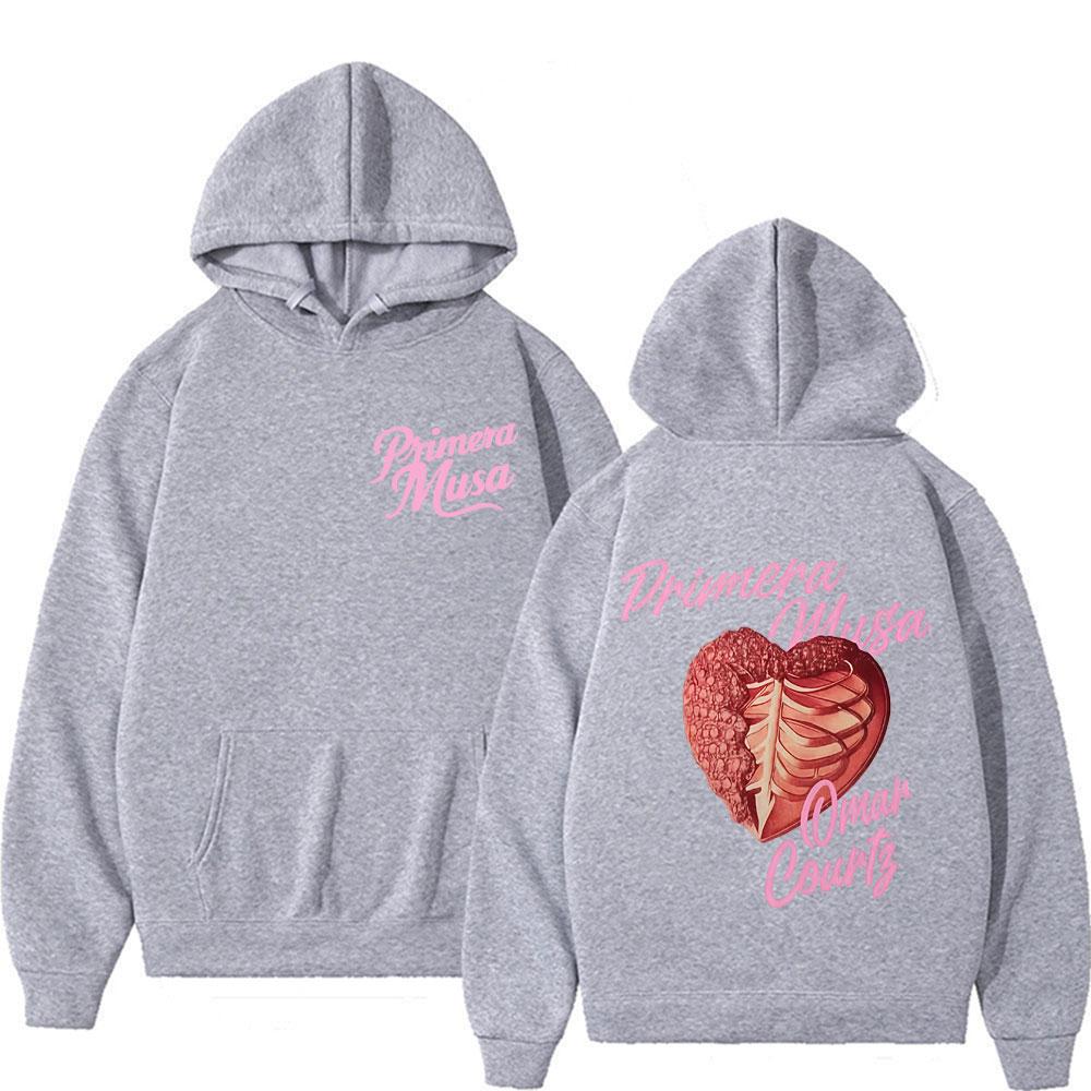 Rapper Omar Courtz Primera Musa Graphic Hoodies Men's Clothing Vintage Hip Hop Hoodie Oversized Loose Sweatshirt Streetwear