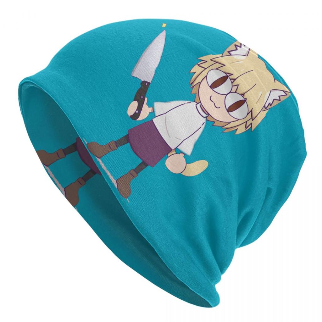 Забавная шапка-бини Neco Arc, унисекс, зимняя теплая шапка, женская вязаная шапка, уличная лыжная шапка Tsukihime, шапочки с черепами для девочек и кошек, шапки