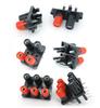 4mm 2/4/6 Pin Hole Socket Position Banana Plug Power Connector Audio Jack Speaker Amplifier Terminal Screw Post Block Bend