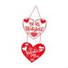 Couples Love Wall Plaque Hanging Sign for Friends Indoor Outdoor Paper Ornament