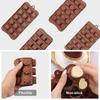 4/6 Pack Chocolate Flower Molds Reusable Silicone Cake Chocolate Candy Fondant Mold Durable Rose Floral Mould for Baker Butter