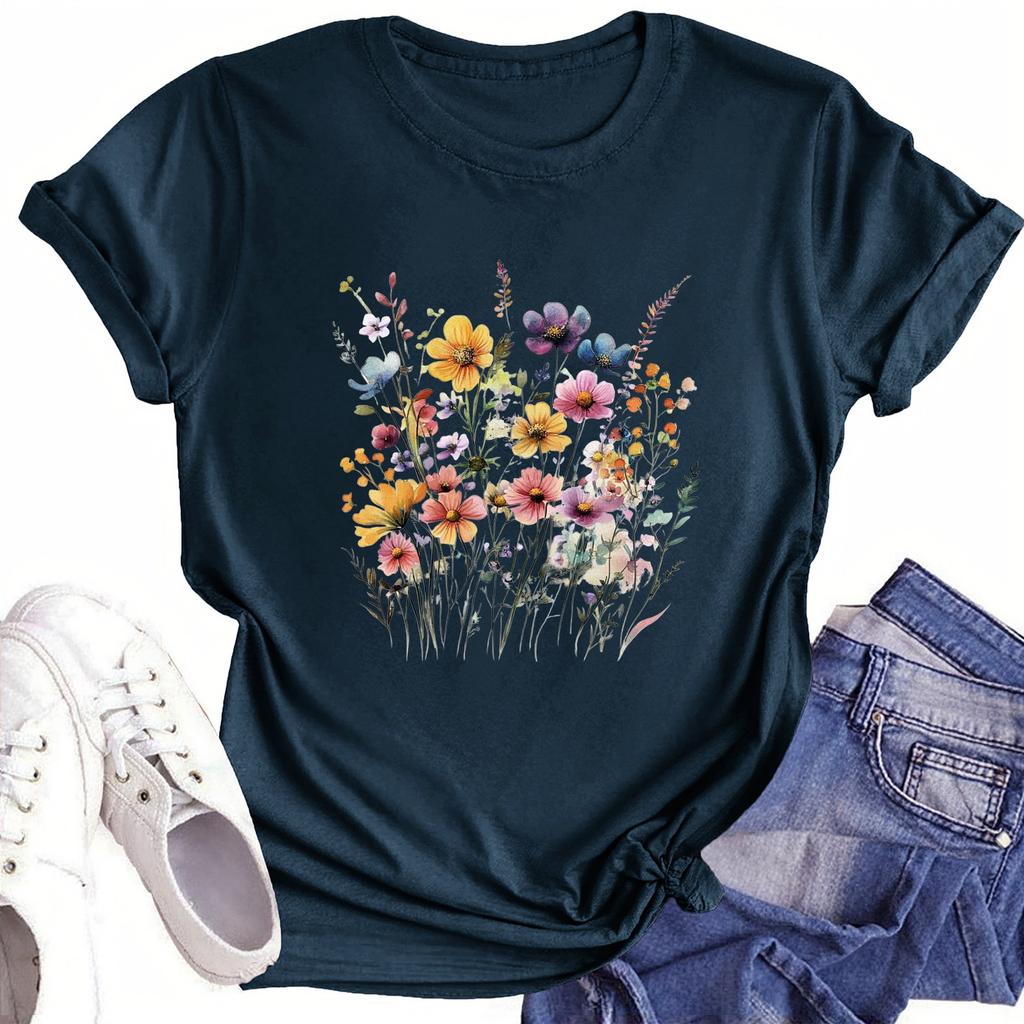 Toddler Girl Boy T-Shirts Kids Top Boys And Girls Printed Short Sleeved T-shirt 1-12Y