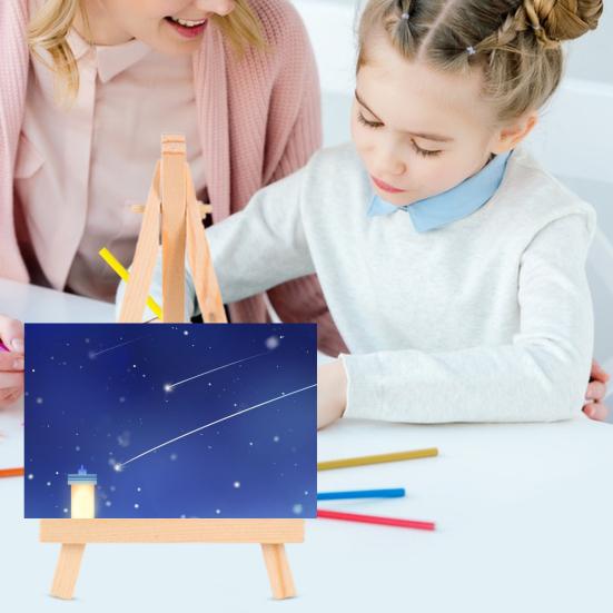 5 шт. регулируемые деревянные мольберты многоразового использования, легко красить, безопасный наклон с регулируемым винтом, мольберт из соснового дерева