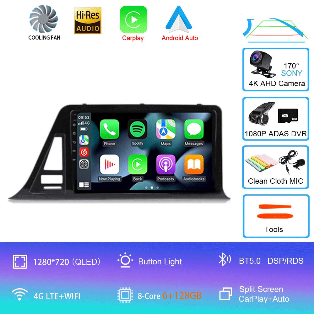 Для Toyota C-HR CHR 2016-2020 автомобильный радиоприемник Android 14 Carplay Auto Screen мультимедийный проигрыватель с правой стороны водителя стерео 2din головное устройство