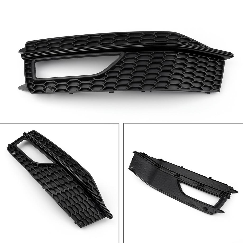 1x Left Bumper Fog Light Lamp Cover Grille Grill For A4 S-line S4 13-15