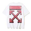 Off-White Летняя новинка 2026 года, футболка с коротким рукавом с принтом в виде граффити и стрелок, для мужчин и женщин