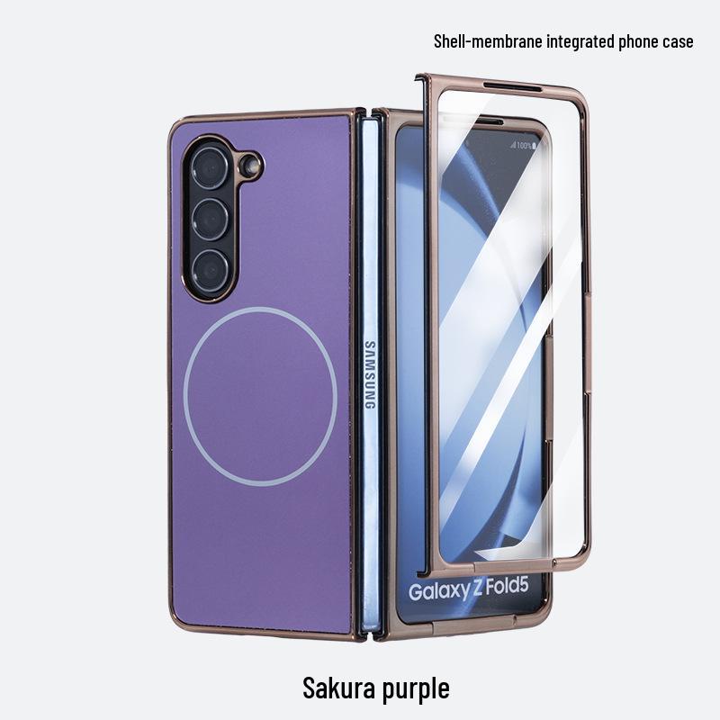 AG Матовый Магнитный Чехол для Samsung Z Fold 7 - Интегрированная Пленка и Защитный Корпус для Fold 6