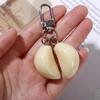 Unique Simulation Garlic Keychain Simulated Food Pendant Simulated Food Cart Key Chain  Student