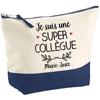 Trousse de maquillage - PLANETEE - Marie-Josée Super Collègue - Grand format - Coton - Impression HD - Fabriquée en France