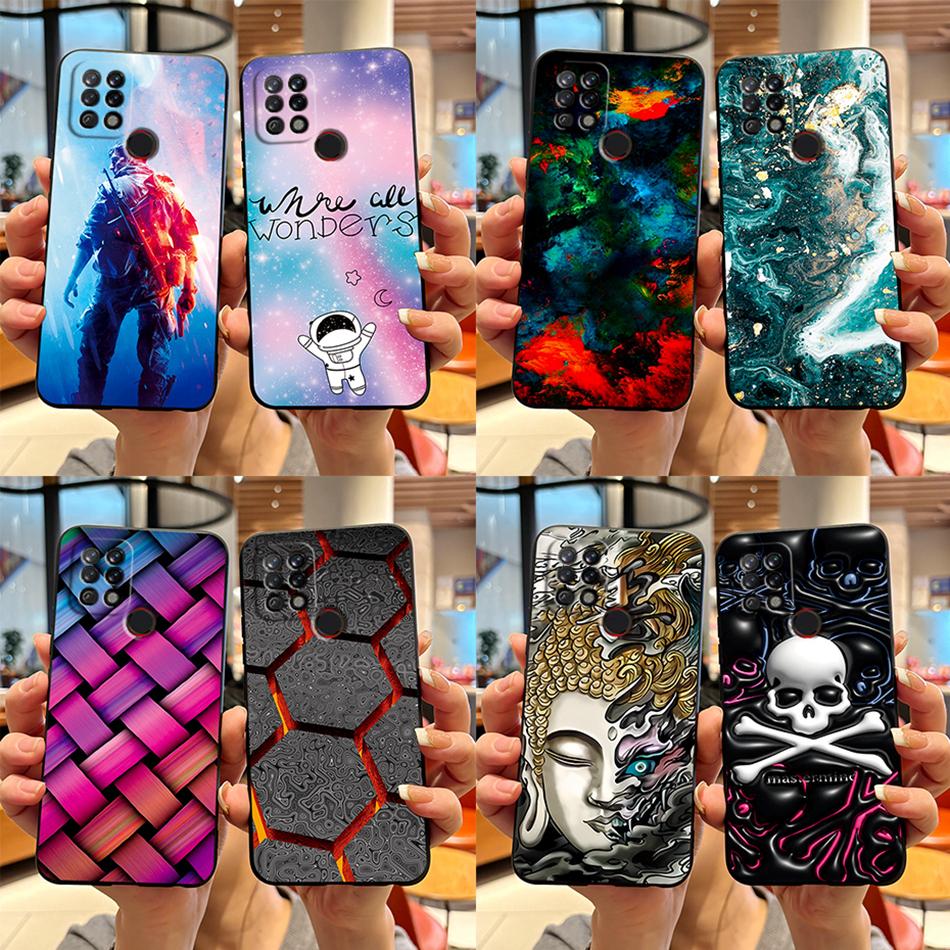 For Tecno Pova Case LD7 LD7j Fashion Marble Cover Matte Phone Case For Tecno Pova Soft Silicone Fundas 6.8'' Back Cover Bumper