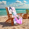 1pc KPop Demon Hunters ZOEY6 Beach Towel, Comfortable and Thick, and Swimming/Bath/Picnic/Camping Towel, Suitable for Seaside Beaches