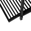 102L x 48W x 49H Classic Metal Garden Bridge with Safety Railings Arc Footbridge Decorative Pond Bridge for Backyard Creek Stream, Black