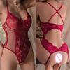 Сексуальное женское белье кружевной цветочный бюстгальтер с вырезами стринги нижнее белье глубокий V грудь порно открытый боди прозрачные женские комплекты
