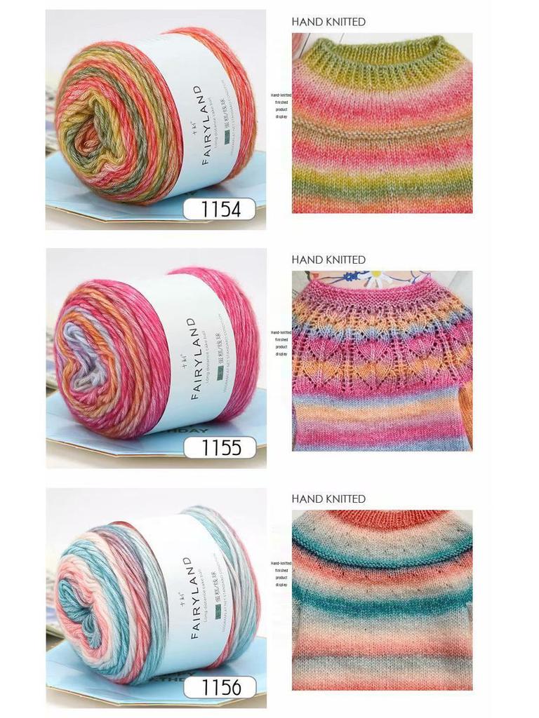 Ten Moments Soft Gradient Wool Yarn for Sweaters, Hats, Shawls & Scarves