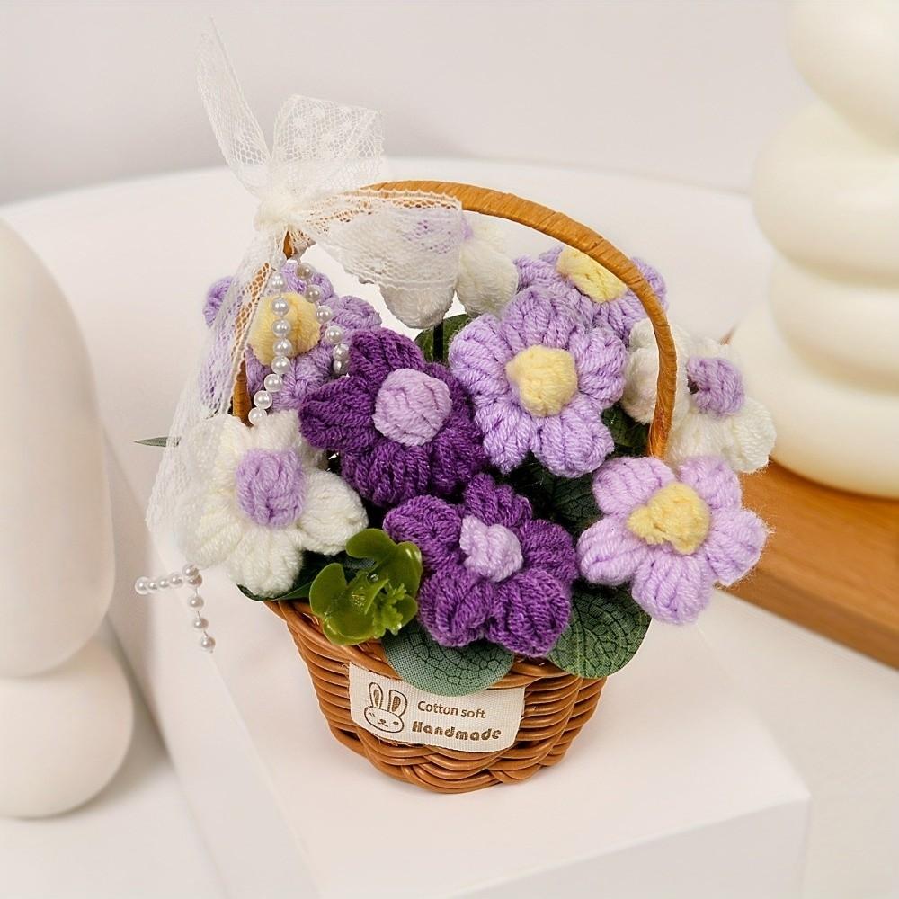 Готовый продукт Ручной работы Цветок Ручное плетение Цветок Имитация Цветка День Святого Валентина