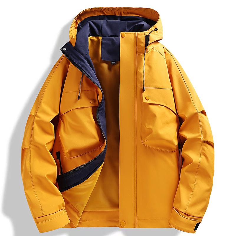 Spring and Autumn Outdoor Jacket Casual Hooded Jacket Men's Hooded Outdoor Jacket